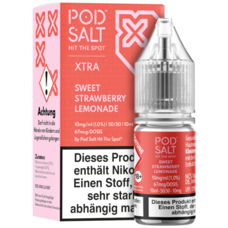 Pod Salt X - Sweet Strawberry Lemonade - Nikotinsalz Liquid 10 mg/ml