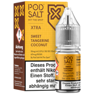 Pod Salt X - Sweet Tangerine Coconut - Nikotinsalz Liquid 10 mg/ml