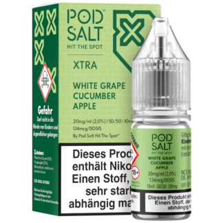 Pod Salt X - White Grape Cucumber Apple - Nikotinsalz Liquid 20 mg/ml