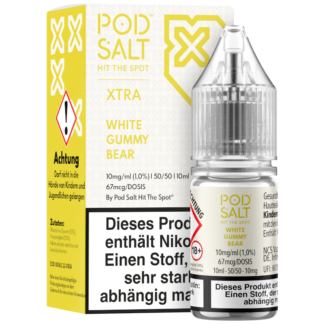 Pod Salt X - White Gummy Bear - Nikotinsalz Liquid 10 mg/ml
