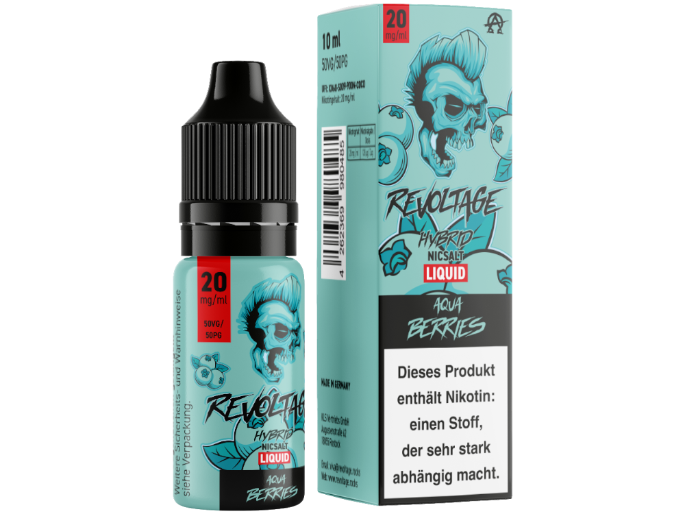 Revoltage - Aqua Berries - Hybrid Nikotinsalz Liquid 20 mg/ml