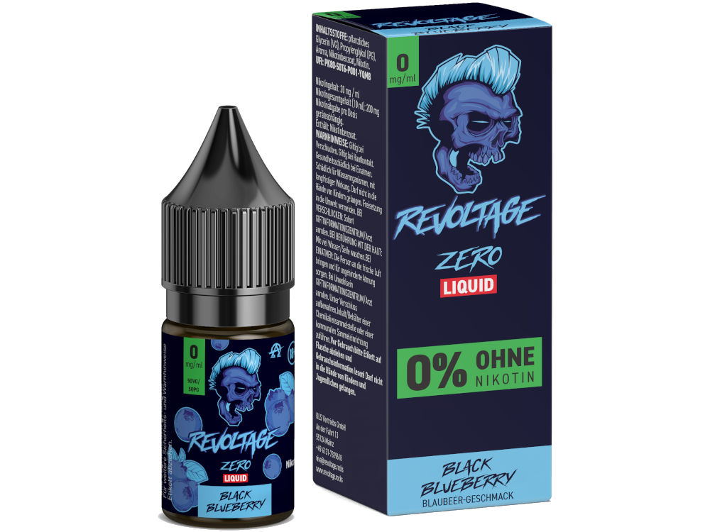 Revoltage - Black Blueberry - Hybrid Nikotinsalz Liquid 0 mg/ml 15er Packung