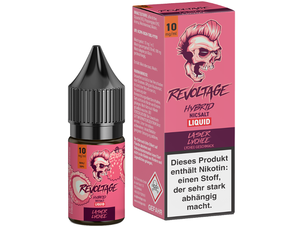 Revoltage - Laser Lychee - Hybrid Nikotinsalz Liquid 10 mg/ml 15er Packung