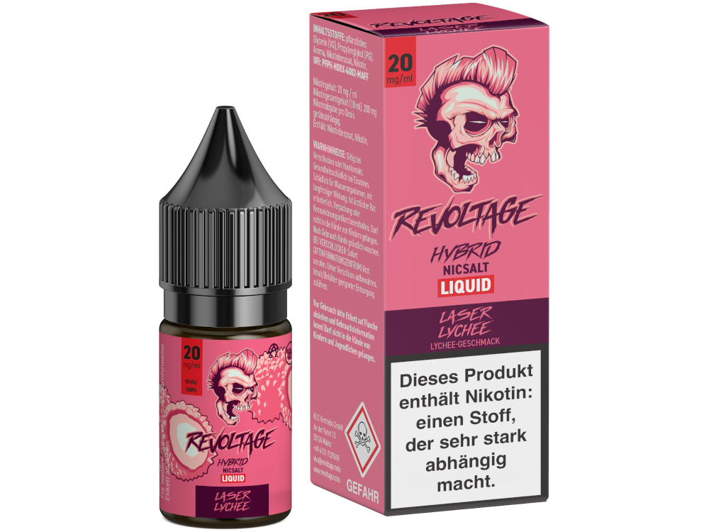 Revoltage - Laser Lychee - Hybrid Nikotinsalz Liquid 20 mg/ml 15er Packung