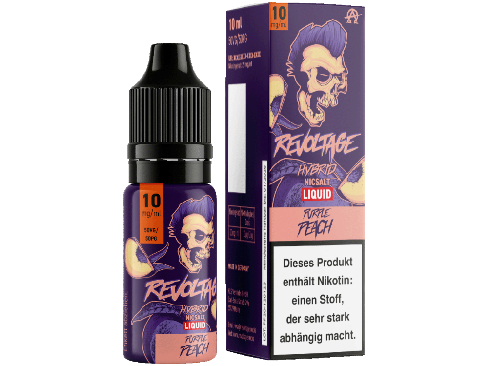 Revoltage - Purple Peach - Hybrid Nikotinsalz Liquid 10 mg/ml 15er Packung