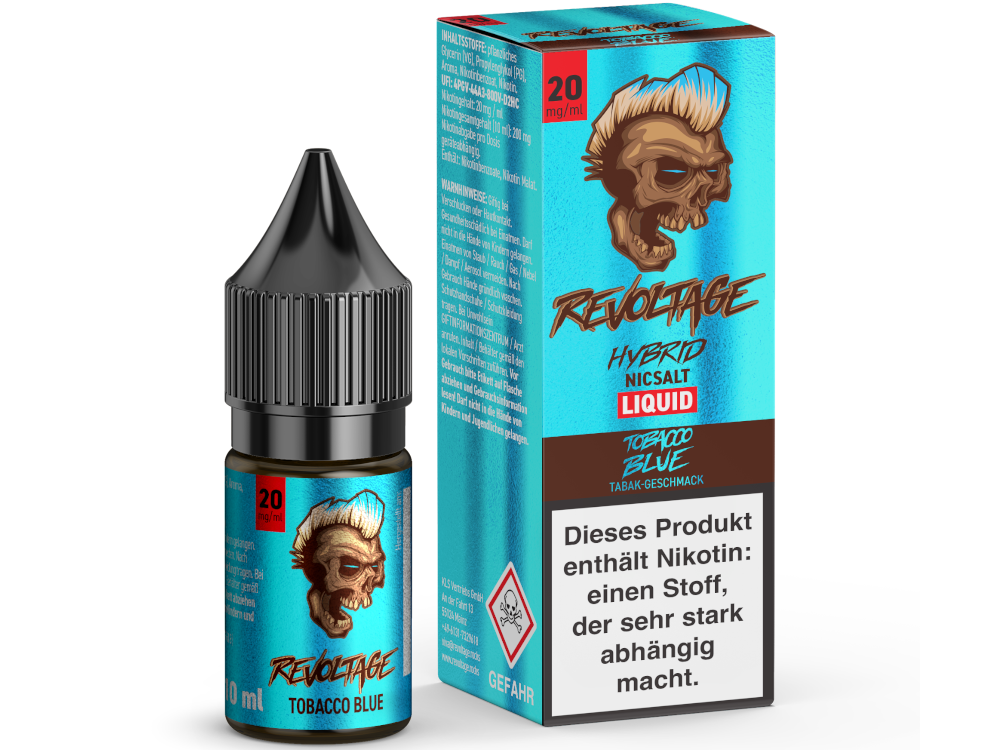 Revoltage - Tobacco Blue - Hybrid Nikotinsalz Liquid 20 mg/ml 15er Packung