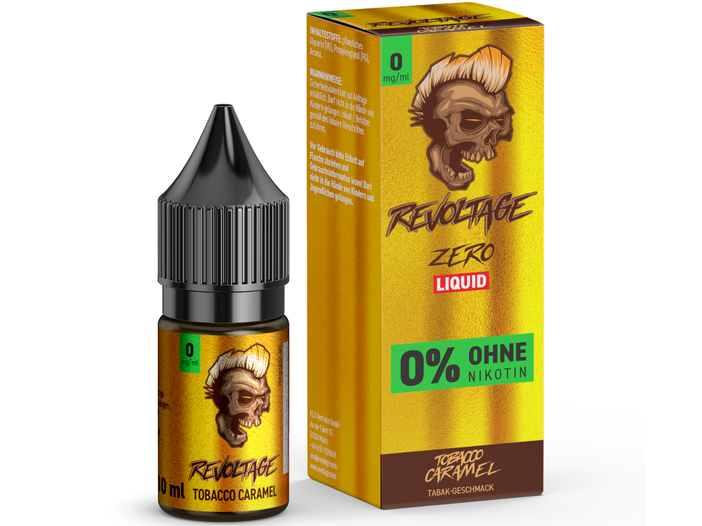 Revoltage - Tobacco Caramel - Hybrid Nikotinsalz Liquid 0 mg/ml
