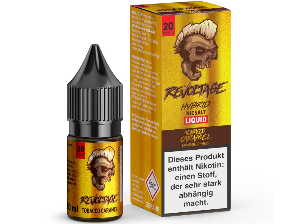 Revoltage - Tobacco Caramel - Hybrid Nikotinsalz Liquid 20 mg/ml 15er Packung