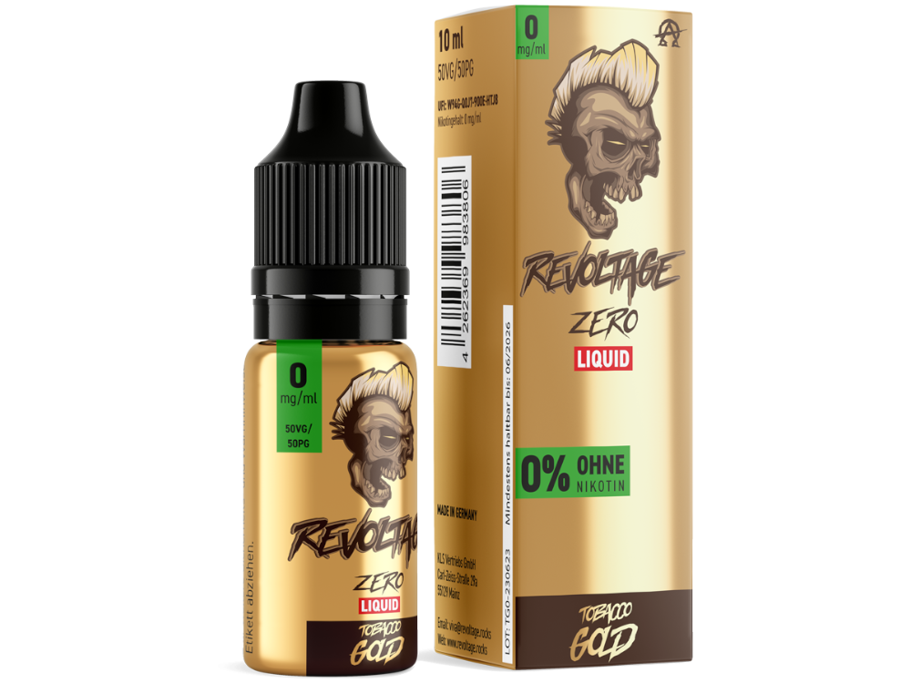 Revoltage - Tobacco Gold - Hybrid Nikotinsalz Liquid 0 mg/ml