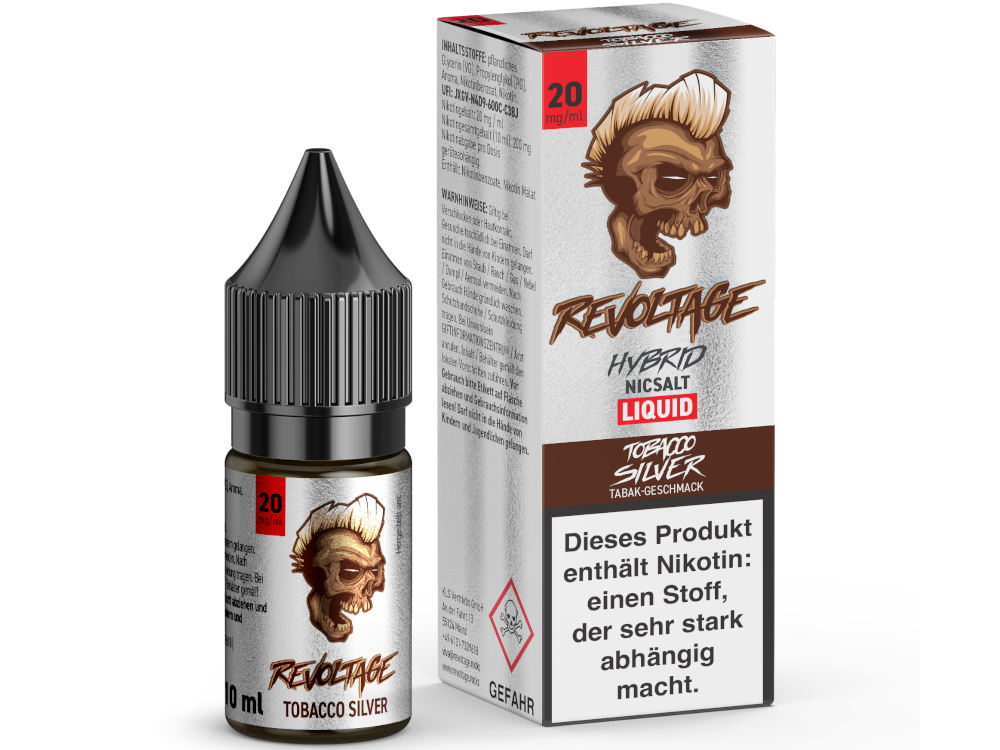 Revoltage - Tobacco Silver - Hybrid Nikotinsalz Liquid 20 mg/ml 15er Packung