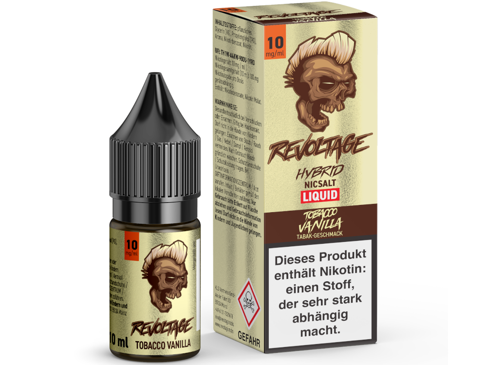 Revoltage - Tobacco Vanilla - Hybrid Nikotinsalz Liquid 10 mg/ml 15er Packung