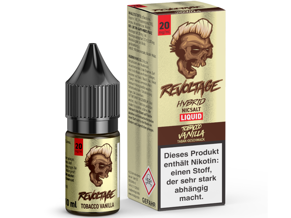 Revoltage - Tobacco Vanilla - Hybrid Nikotinsalz Liquid 20 mg/ml 15er Packung