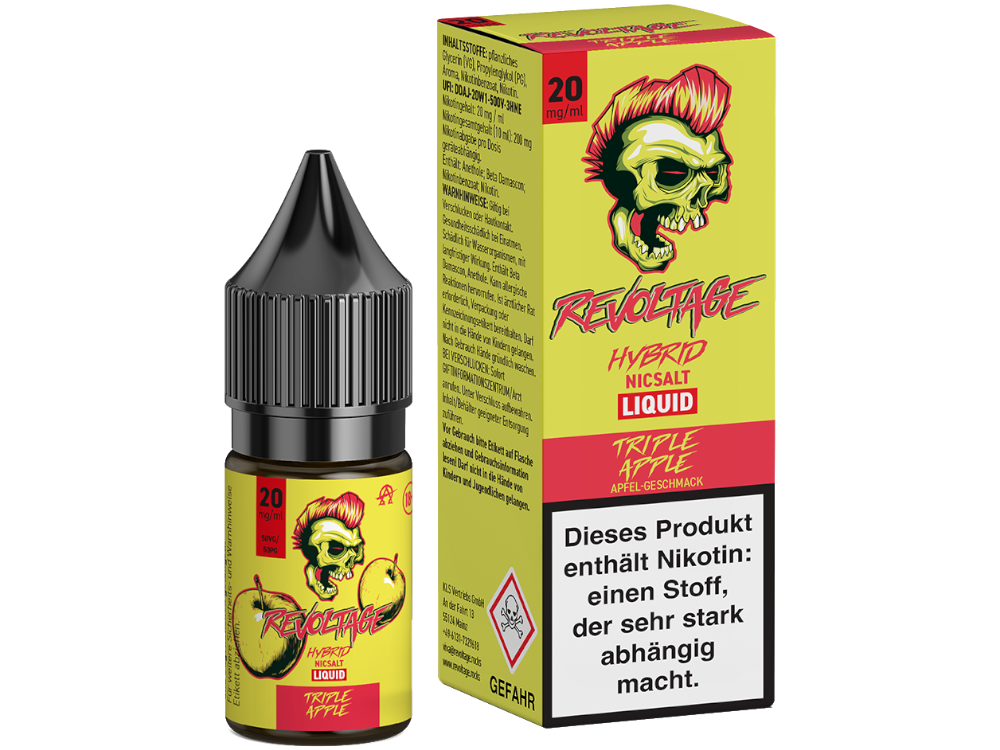 Revoltage - Triple Apple - Hybrid Nikotinsalz Liquid 20 mg/ml 15er Packung