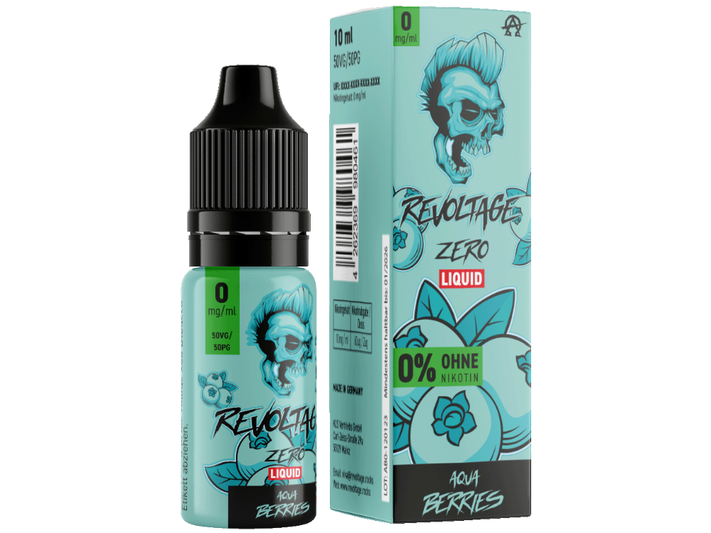 Revoltage - Aqua Berries - Hybrid Nikotinsalz Liquid 0 mg/ml