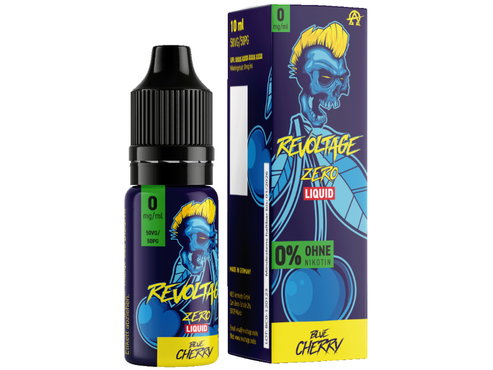 Revoltage - Blue Cherry - Hybrid Nikotinsalz Liquid 0 mg/ml