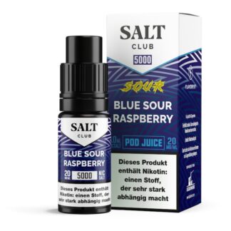 Salt Club - 5000 - Blue Sour Raspberry Nikotinsalz Liquid 20 mg/ml