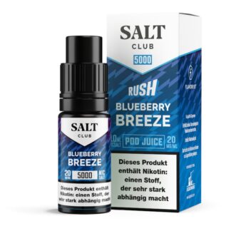 Salt Club - 5000 - Blueberry Breeze Nikotinsalz Liquid 20 mg/ml