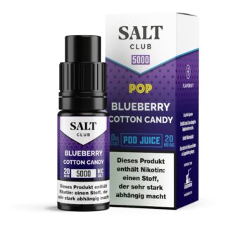 Salt Club - 5000 - Blueberry Cotton Candy Nikotinsalz Liquid 20 mg/ml