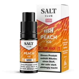 Salt Club - 5000 - Peach Ice Nikotinsalz Liquid 20 mg/ml