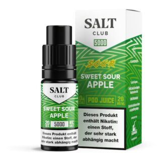 Salt Club - 5000 - Sweet Sour Apple Nikotinsalz Liquid 20 mg/ml