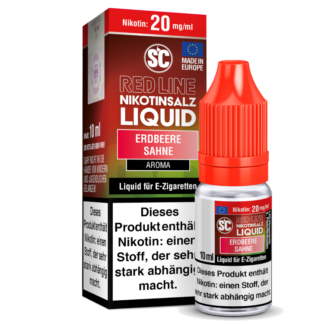 SC - Red Line - Erdbeere Sahne - Nikotinsalz Liquid 20 mg/ml