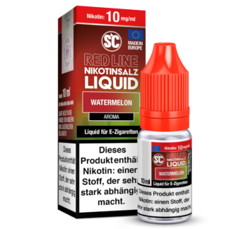SC - Red Line - Watermelon - Nikotinsalz Liquid 10 mg/ml 10er Packung