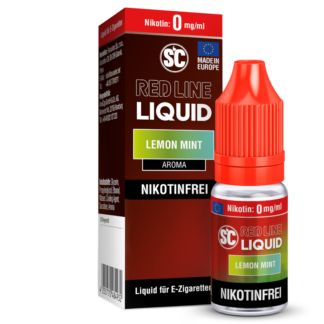 SC - Red Line - Lemon Mint - Nikotinsalz Liquid 0 mg/ml 10er Packung