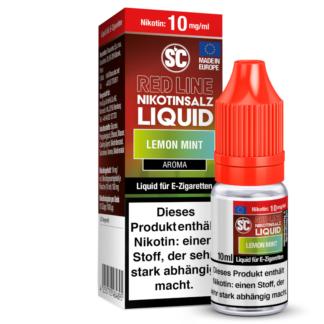 SC - Red Line - Lemon Mint - Nikotinsalz Liquid 10 mg/ml 10er Packung