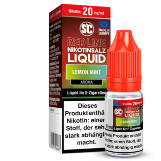 SC - Red Line - Lemon Mint - Nikotinsalz Liquid 20 mg/ml 10er Packung