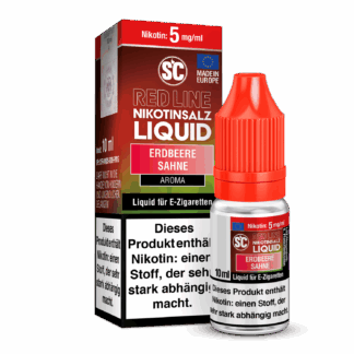 SC - Red Line - Erdbeere Sahne - Nikotinsalz Liquid 5 mg/ml