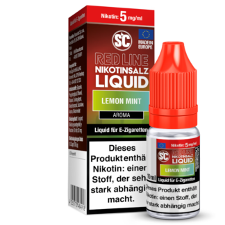 SC - Red Line - Lemon Mint - Nikotinsalz Liquid 5 mg/ml 10er Packung