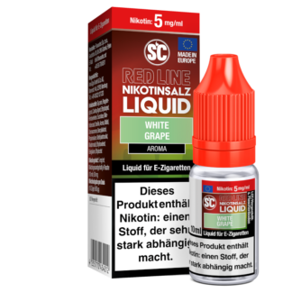 SC - Red Line - White Grape - Nikotinsalz Liquid 5 mg/ml 10er Packung