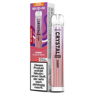 SKE - Crystal Bar Einweg E-Zigarette - Cherry 20 mg/ml