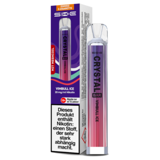 SKE - Crystal Bar Einweg E-Zigarette - Vimbull Ice 20 mg/ml