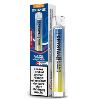 SKE - Crystal Bar Einweg E-Zigarette - Blue Razz Lemonade 20 mg/ml