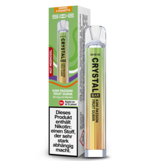 SKE - Crystal Bar Einweg E-Zigarette - Kiwi Passion Fruit Guava 20 mg/ml 10er Packung