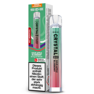 SKE - Crystal Bar Einweg E-Zigarette - Sour Apple Blueberry 20 mg/ml