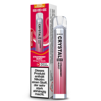 SKE - Crystal Bar Einweg E-Zigarette - Strawberry Burst 20 mg/ml