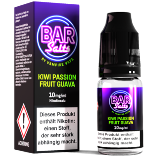 Vampire Vape - Bar Salts - Kiwi Passion Fruit Guava - Nikotinsalz Liquid 10 mg/ml