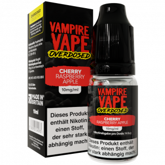Vampire Vape - Overdosed - Cherry Raspberry Apple - Nikotinsalz Liquid 10 mg/ml